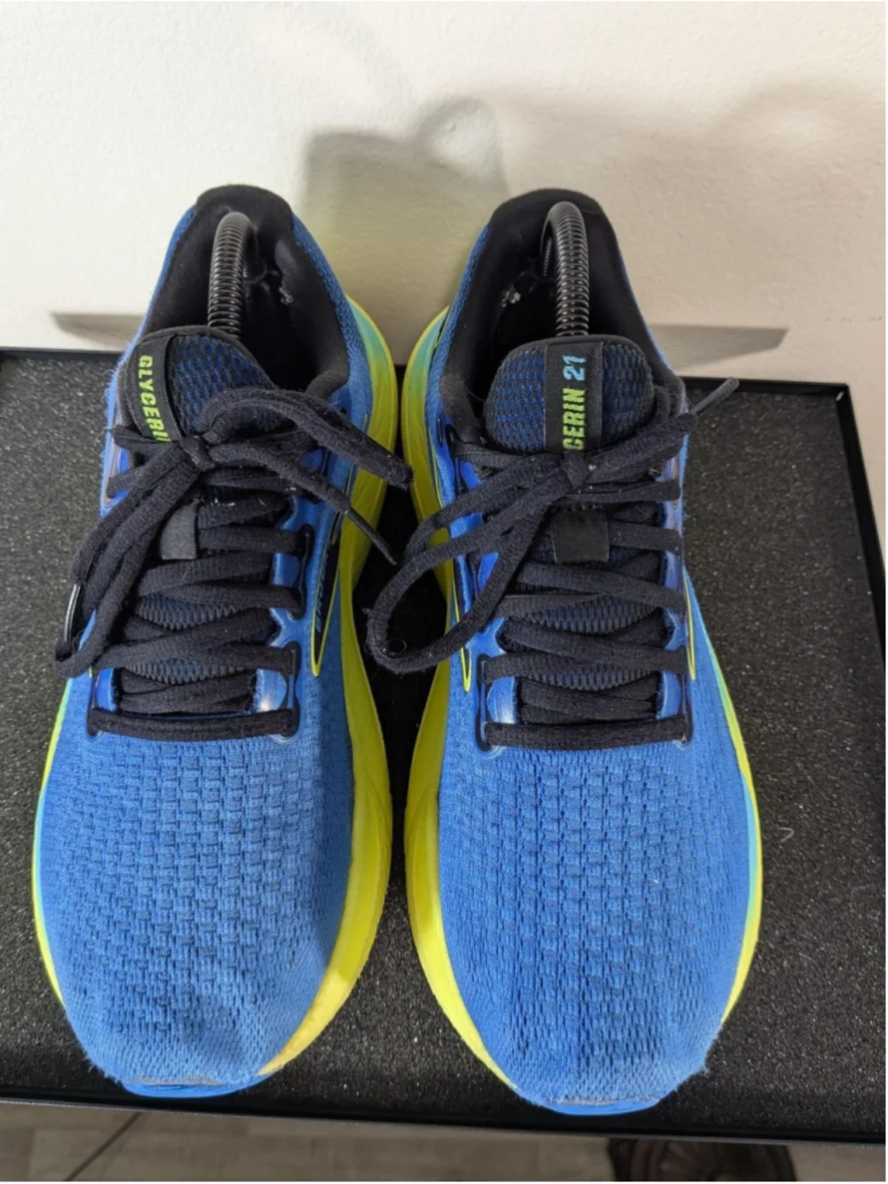 Brooks Glycerin 21 Shoes Mens Size 9 Blue Running Sneakers 1104191D429